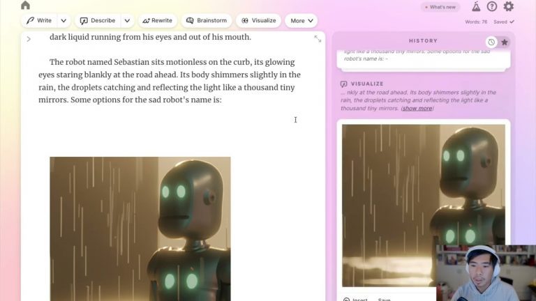 Character Building with AI Text and Images