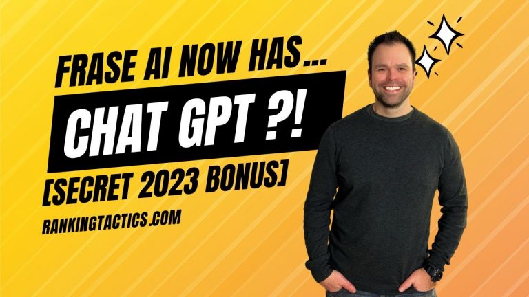 Frase AI Now Has ChatGPT?! + Secret Bonus for 2023 Teaser!