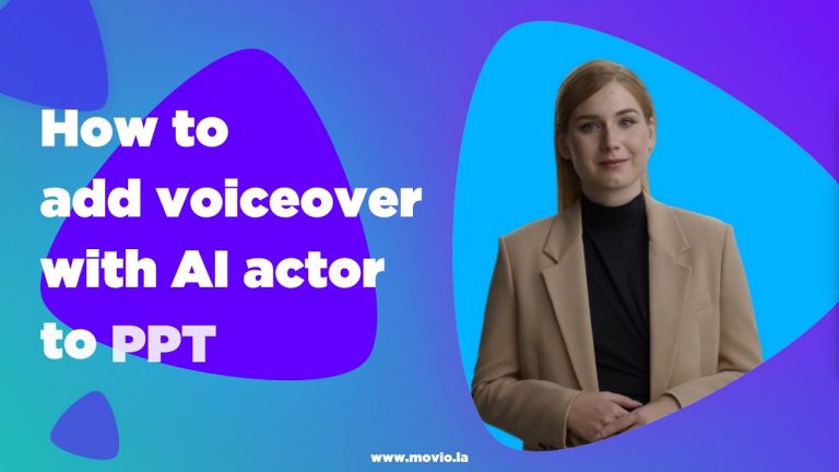 How to Add Voiceover with AI Actor to PPT