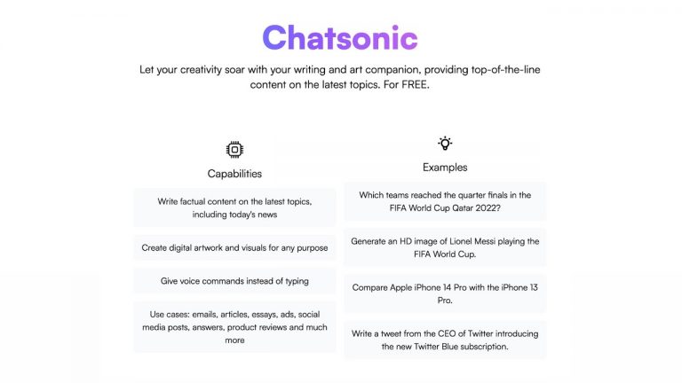 Introducing Chatsonic – ChatGPT with Super Powers