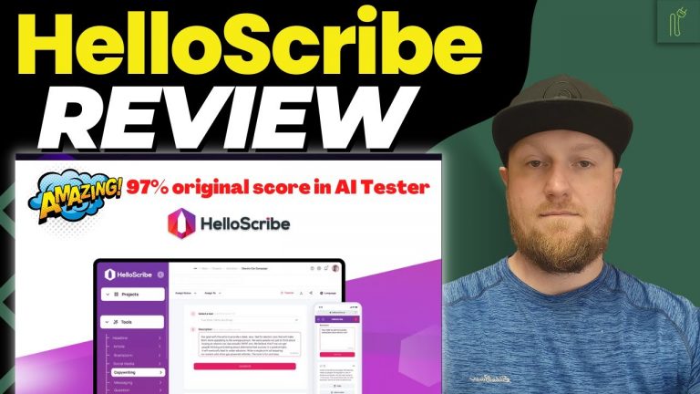 HelloScribe Review: Unlimited AI Copywriting and Blog Content (High Quality 97% Unique)