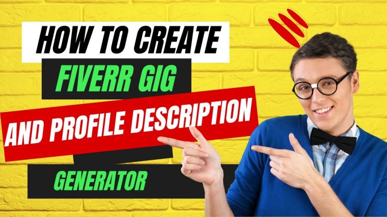 LIVE SECRET ON HOW TO CREATE YOUR OWN FIVERR PROFILE AND DESCRIPTION GENERATOR