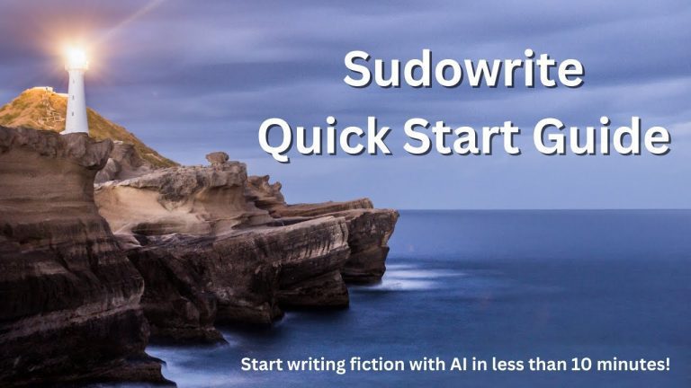 Sudowrite Quick Start Guide – Start Writing Fiction with AI in less than 10 Minutes!