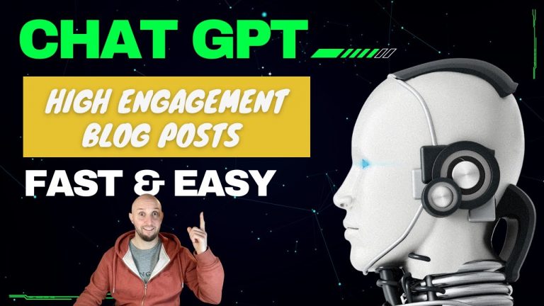 Chat GPT For Blogging – How To Create HIGH QUALITY, Engaging Articles With AI To Make Money