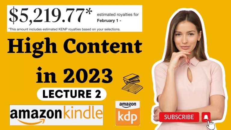 High content course in 2023 | niche research | self publishing | how to a make a ebook | online job