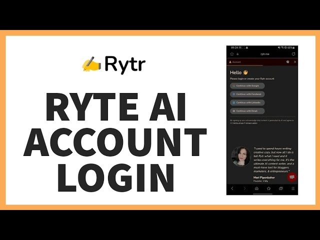 How to Login to Rytr AI Account | Sign into Your Rytr AI Account on Android in Just a Few Steps