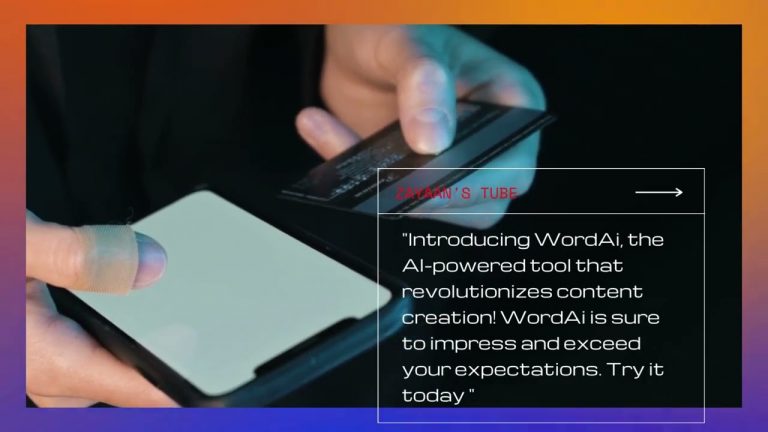 Revolutionizing Content Creation: The Power of WordAi AI Tool