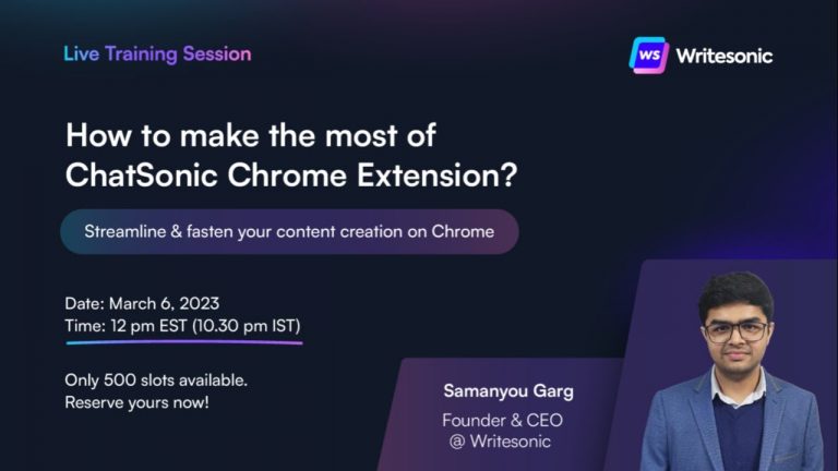 How to make the most of ChatSonic Chrome Extension?