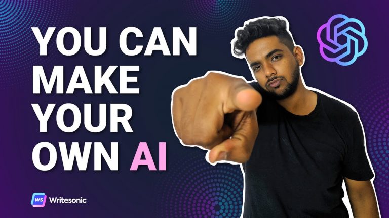 Make your own AI with Writesonic | AI Writing Tool