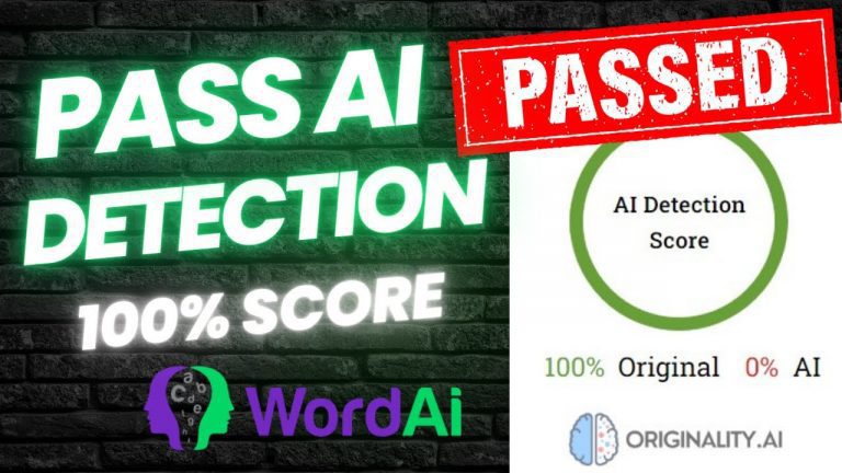 Pass Ai Detection Tools with 100% Human Written Content Using WordAi