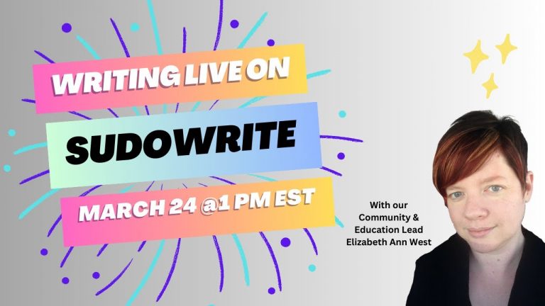 SUDOWRITE LIVE WRITING: ELIZABETH ANN WEST