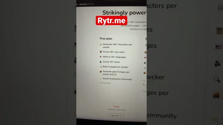 Transform Your Writing Process with Rytr.me: The AI Writing Assistant That Saves You Time and Money!