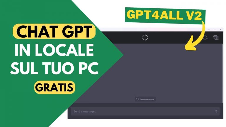 Chat GPT in locale sul tuo PC con GPT4ALL-J (guida completa)