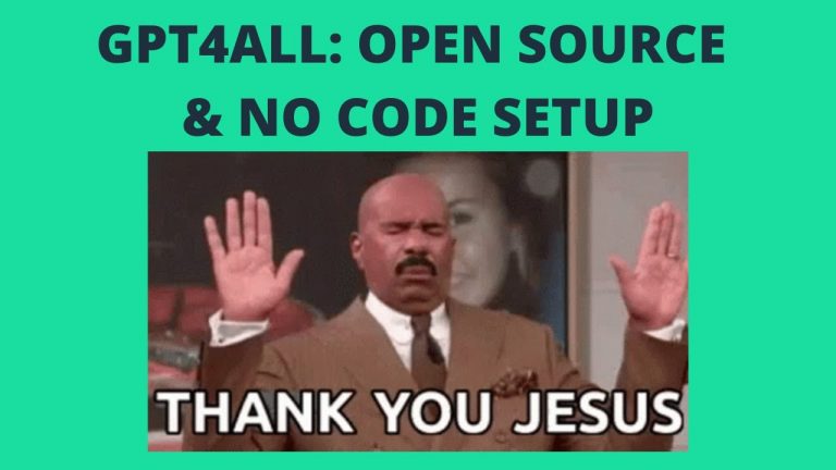 OPEN source GPT4ALL no Code Setup Step by Step Guide