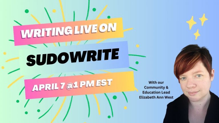 Pause & Continue in Story Engine SUDOWRITE LIVE: STORY ENGINE April 7 @ 1 PM EST