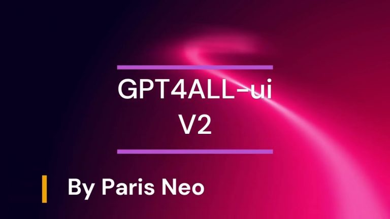 Introducing GPT4ALL WebUI Alpha Version: A Powerful Tool for Language Models