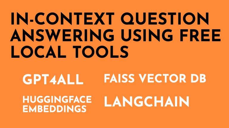 Sematic – use GPT4ALL, FAISS & HuggingFace Embeddings for local context-enhanced question answering