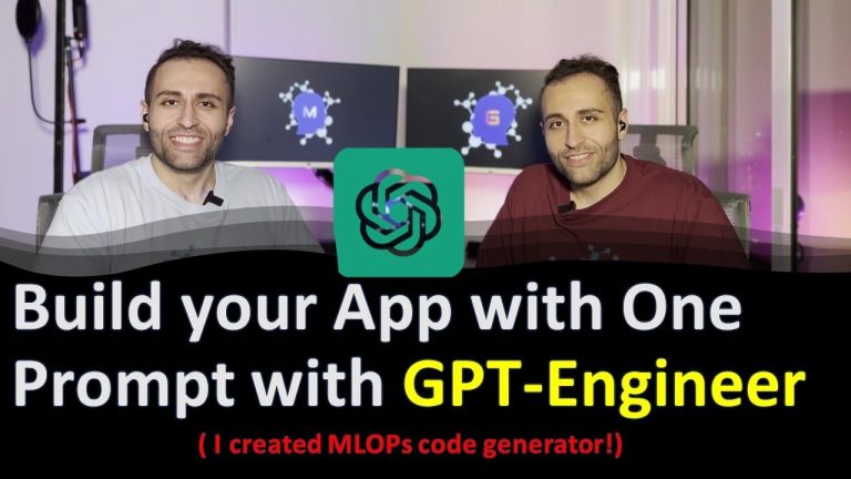 Build Any App with One Prompt Using GPT-Engineer