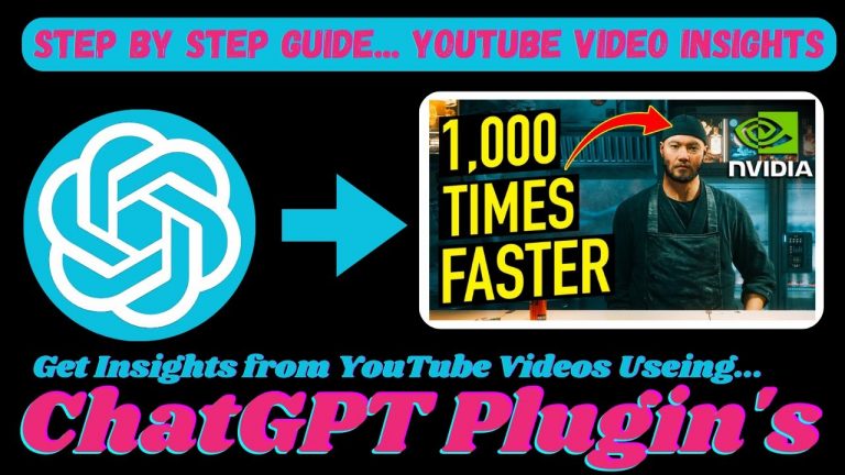 Supercharge Your AI Using ChatGPT Plugins and Gaining Insights from YouTube Videos