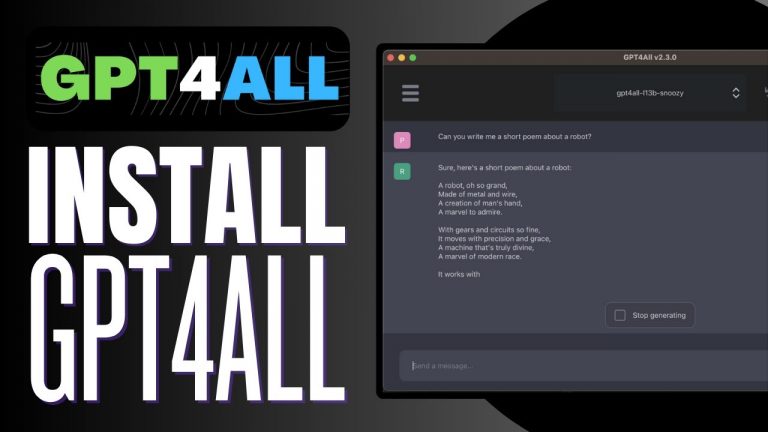 Install GPT4all 2023 l QUICK AND EASY