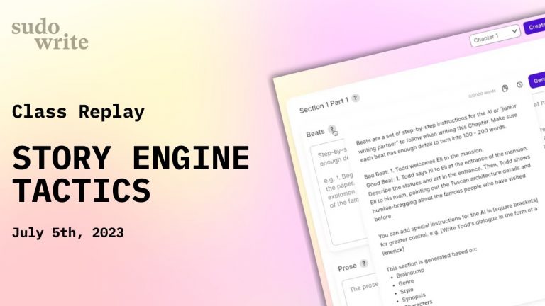 Story Engine Tactics [Advanced Class]