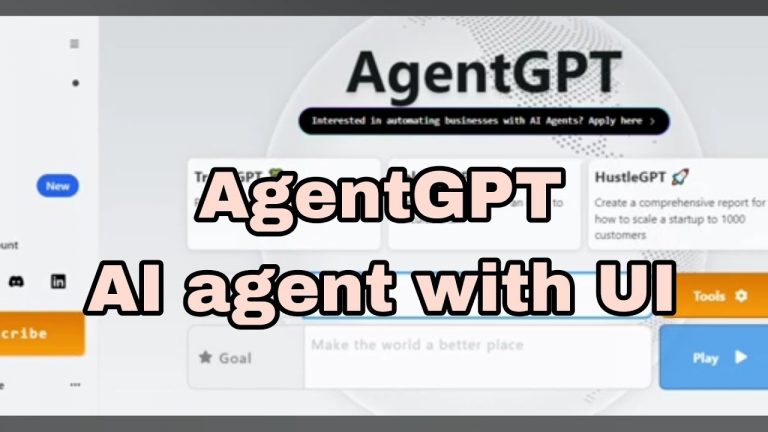 What is AgentGPT? explained with demo