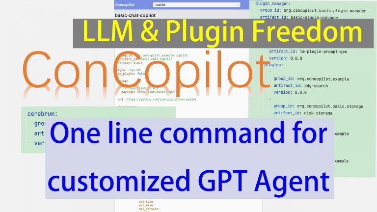 ConCopilot, Easy to Config Your Own GPT Agent – One Line Command to Run a Customized GPT Agent