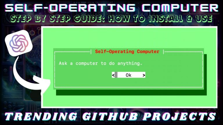 GPT-4v’s Power: Install & Use Self-Operating Computer