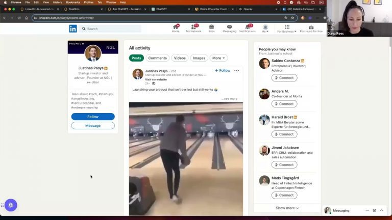 Live Stream – build TaskBot to let ChatGPT generate auto-comments and auto-post them on LinkedIn