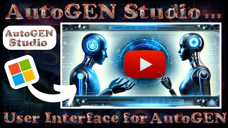 AutoGEN Studio: User Interface for AutoGEN Tutorial