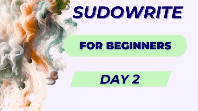 Part 2️⃣: How to Use Sudowrite – Getting Started with A Story