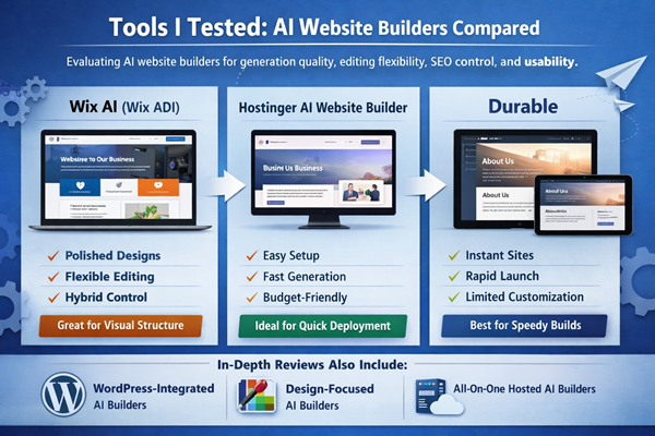 AI WEBSITE BUILDER Tools I Have Tested