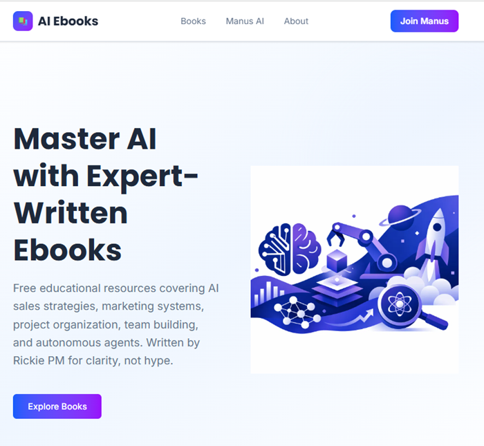 Master AI with Manus Ebooks