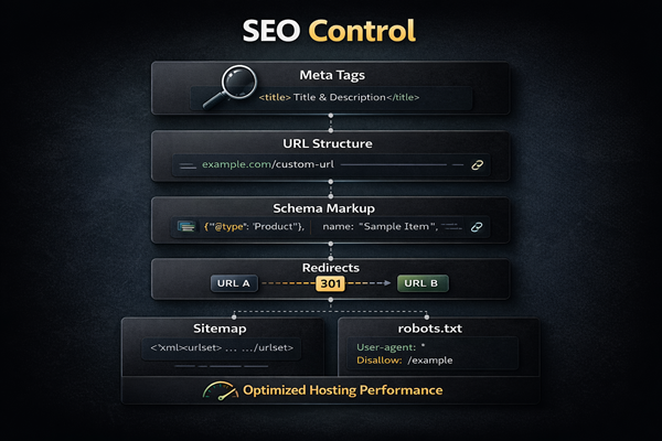 SEO Control Architecture Diagram